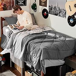 Bedsure Blue Twin XL Comforter Set - 5 Pieces