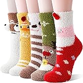 ANTSANG Women Fuzzy Socks Teen Girls Slipper Cozy Winter Fluffy Comfy and Warm Cabin Home Fleece Socks