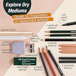 Faber-Castell Try It Box: Dry Mediums - 17 Piece