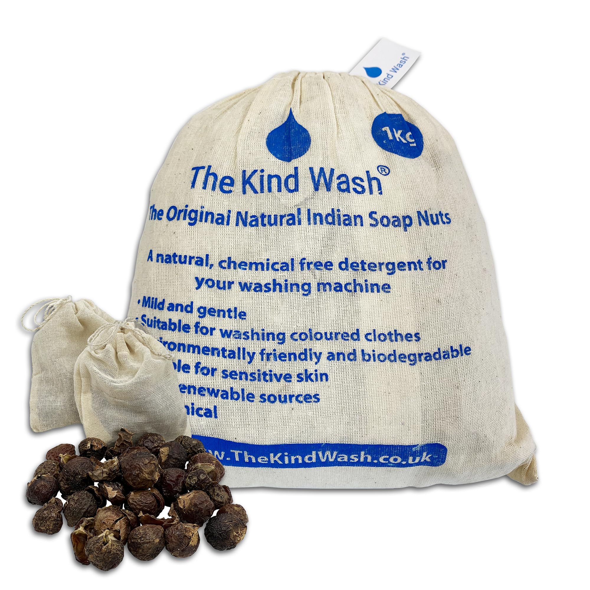 The Kind Wash Soap Nuts 1KG Laundry Detergent Washing Nuts For Clothes Natural Soap Organic Wash Nuts Soapnut Alternative to Soap Powder Washing Powder Laundry Detergent Sheets Washing Pods Capsules