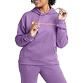 Champion Women's Powerblend Fleece Hoodie, Left Chest Script