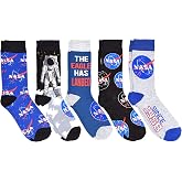 Hyp NASA The Eagle Has Landed Men's Crew Socks 5 Pair Pack