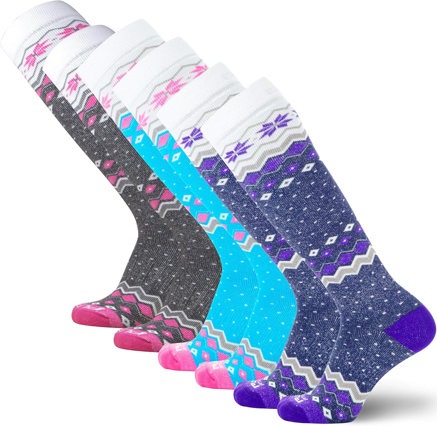 Ski Socks Women Wool Warm Warmest Snowboard Cold Weather Pack Skiing