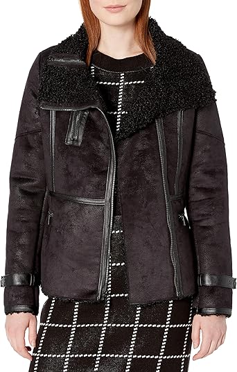 calvin klein shearling jacket