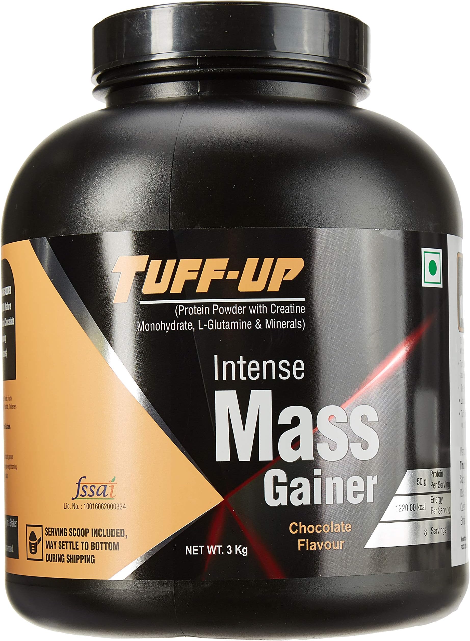 Tuff Up Intense Mass Gainer - 3 kg/6.6 lbs (Chocolate)