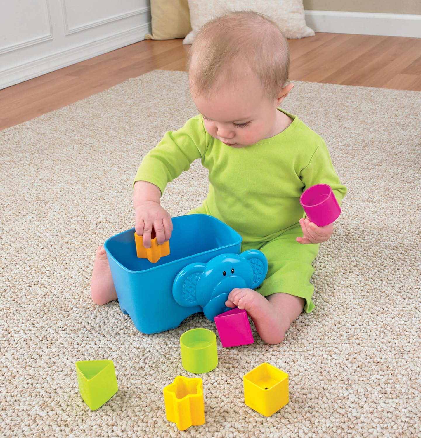 fisher price elephant shape sorter