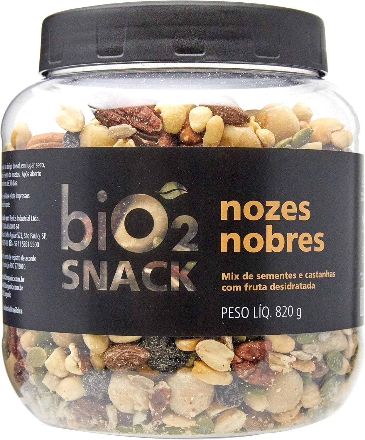 Snack Nozes Nobres Bio2 820 G