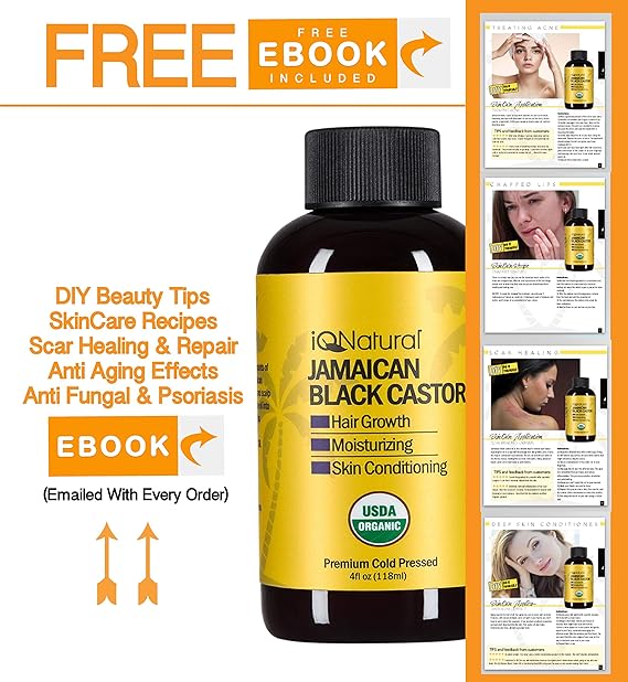 Amazon Com Jamaican Black Castor Oil Usda Certified Organic