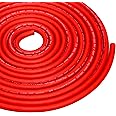 Conext Link 20 FT 2 AWG GA Full Gauge Battery Power Cable Ground Wire Frost Red OFC Copper （10076）