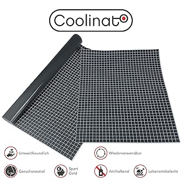 Coolinato® 2 Hochwertige Silikon Backmatten (38x30cm und 40x60cm) - Rutschfeste Dauerbackfolie für Backofen und als Backunter