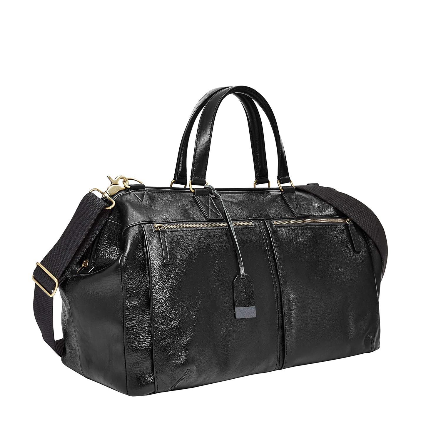 womens leather duffle