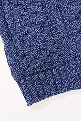 Aran Crafts Kid's Irish Cable Knitted Wool Hooded