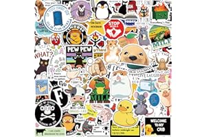 200Pcs Funny Stickers for Adults, Sarcastic Stickers Vinyl Decals Prank Meme Weird Hilarious Sticker Packs, Cool Accesory for