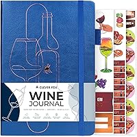 Clever Fox Wine Journal for Wine Tasting – Guided Wine Diary & Log Book with Tasting Instructions, Aroma Wheel, Food Pairing 