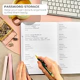 Clever Fox Password Book with Alphabetical Tabs Purple Large 60-DAY Guarantee view 3