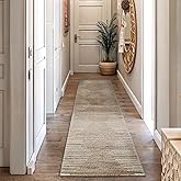 Rugshop Bohemian Stripe Stain Resistant High Traffic Living Room Kitchen Bedroom Dining Home Office Runner Rug 2' x 7' Beige