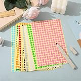 JANYUN 4160pcs 8mm Sticky Dots 16 Neon Colors Circle Labels Self Adhesive view 5