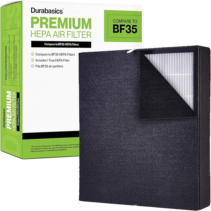 Durabasics HEPA Filter for Alen Air Purifier Filter Classic, BF35