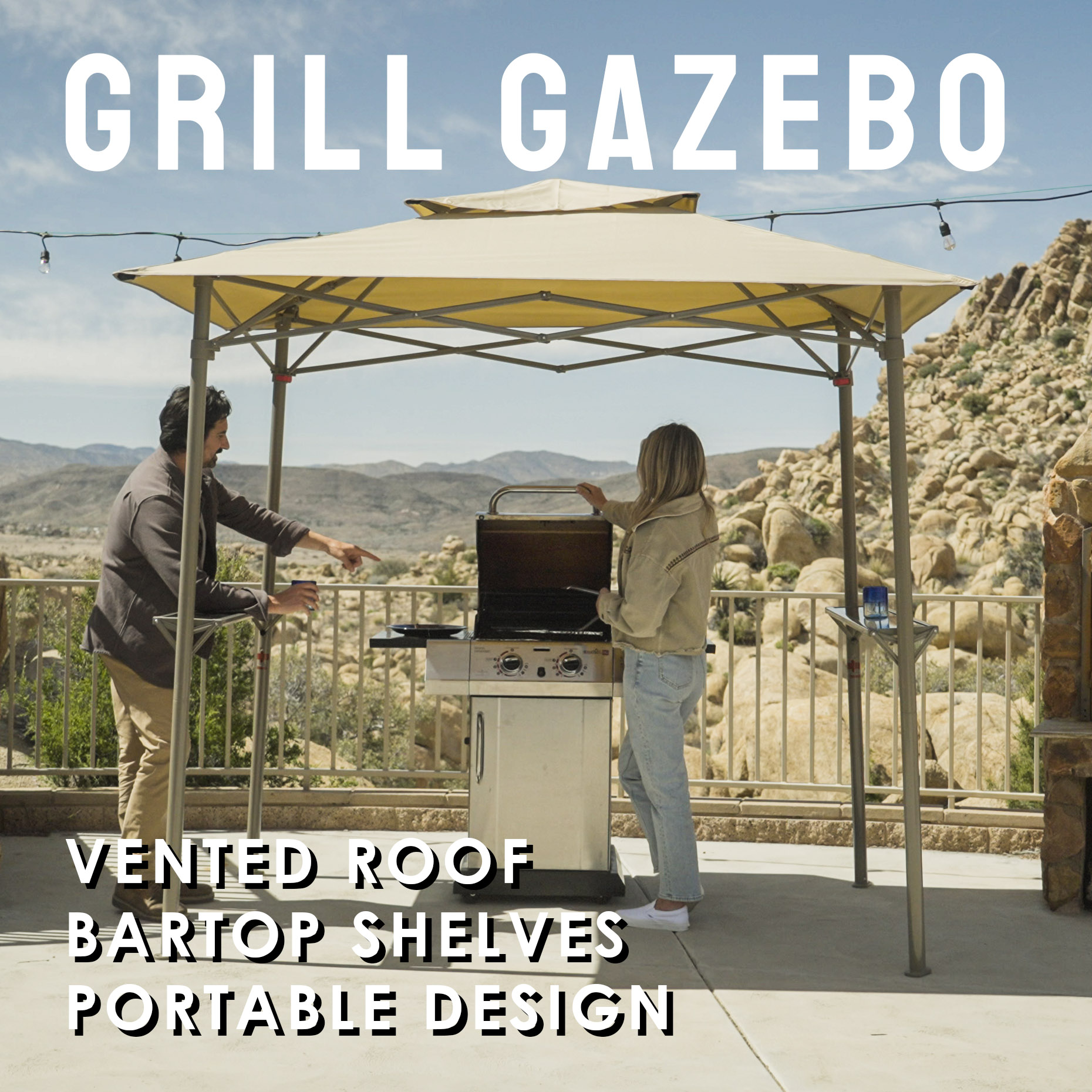 Crown Shades G40B Grill Gazebo Review: 8x5 Pop-Up BBQ Shelter with Glass Shelves image 21