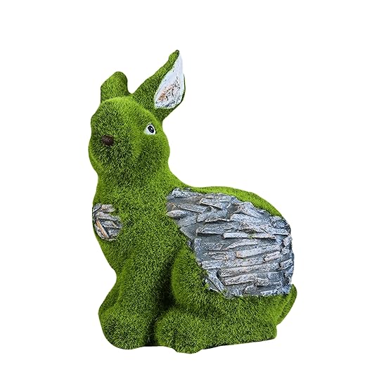 Sharpex Rabbit Shape Grass Sculpture (Green)
