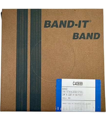 Band-It Coated Band, AE4349, 316 Stainless Steel, 1/2