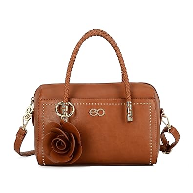 E2O Solid Rust Satchel With Long Belt