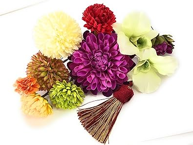 Amazon Co Jp 大人の渋くて可愛い髪飾りセット 花かんざし 結婚式成人式卒業式 袴 着物髪飾り浴衣ヘア飾り 和装小物 ケース入りヘアアクセサリー 着物姫 レトロモダン 大正ロマン マム ジュエリー