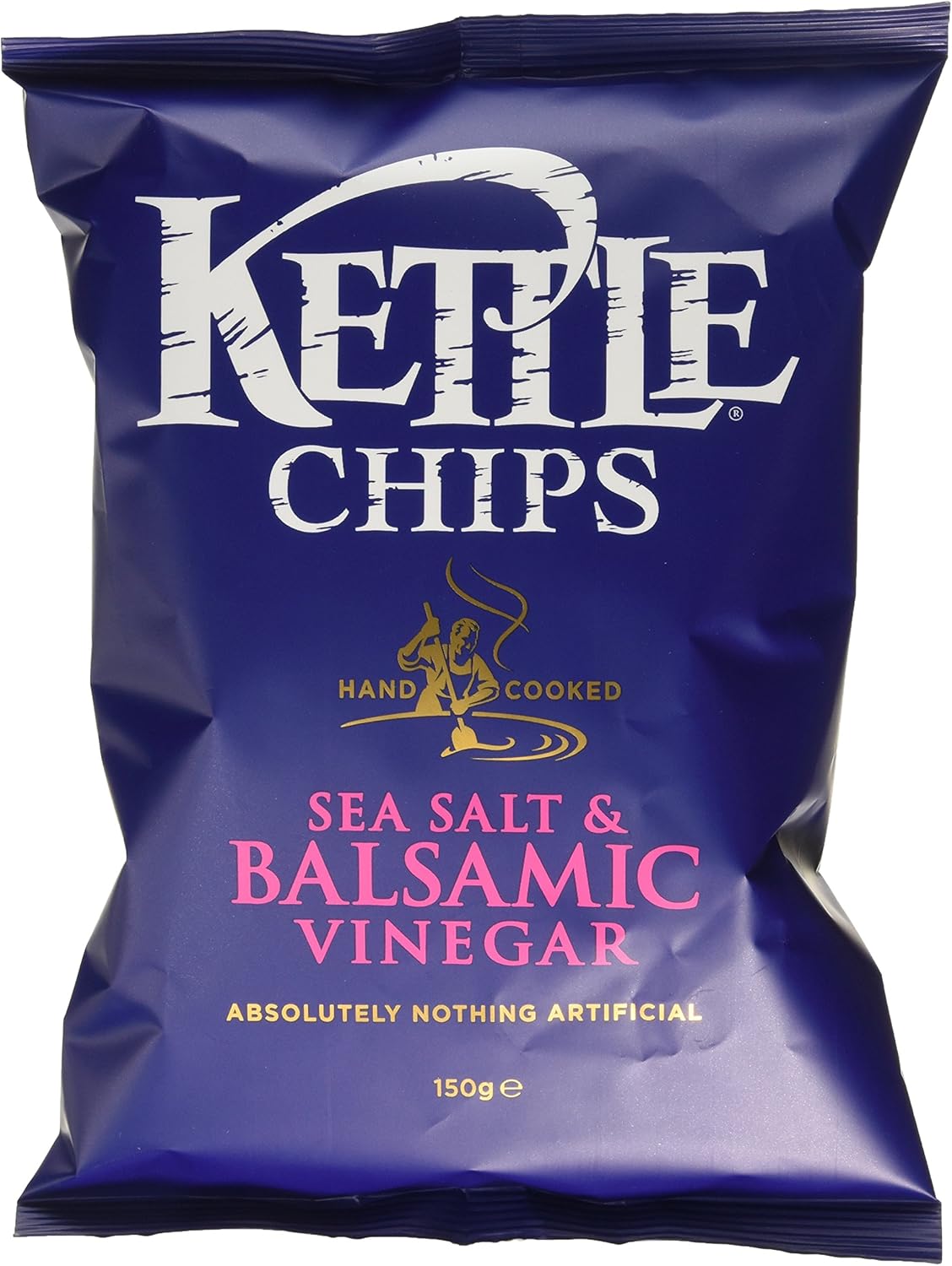 Kettle Chips Balsamic Vinegar And Sea Salt 150 G Pack Of 4 Amazon Co Uk Grocery