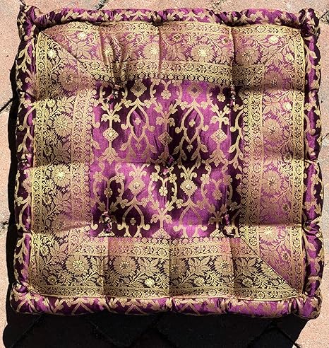 Buy Worldcraft Industries Purple Eggplant Embroidered Floor
