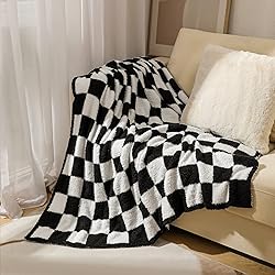 Checkered Throw Blanket Super Soft Luxurious Warm