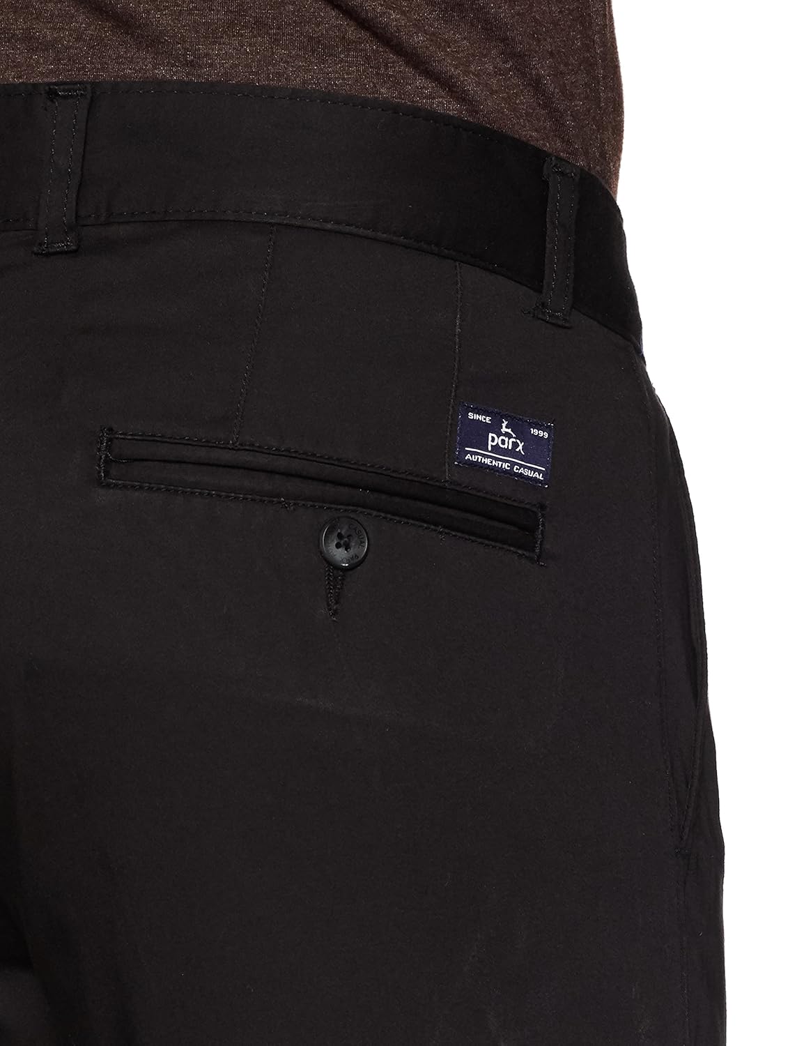 parx men's slim fit casual trousers