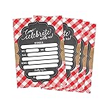 50 Red and White Summer BBQ Party Invitations for