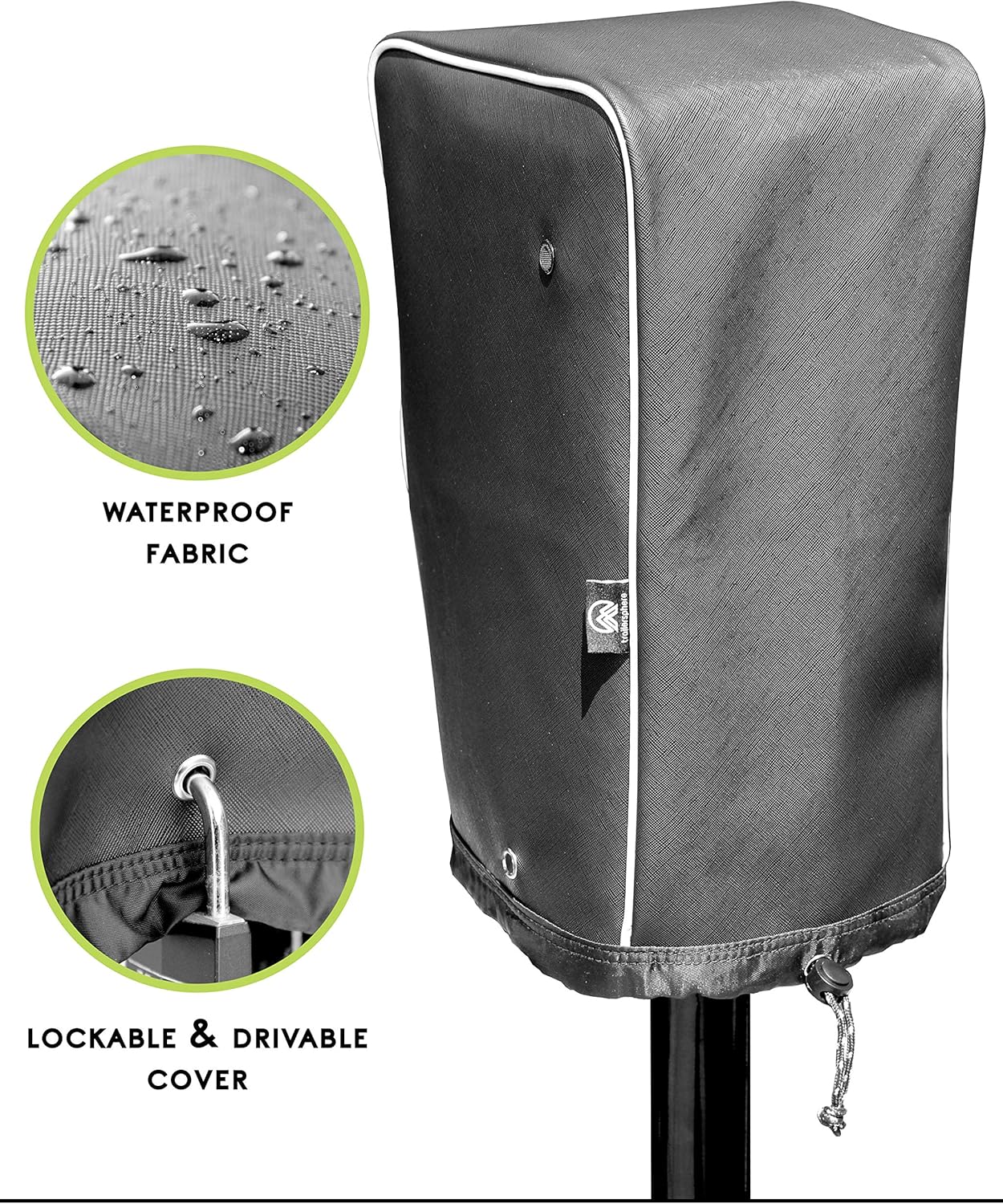 Trailersphere Easy Cover Universal Electric Tongue Jack Protective Cover for Trailer, RV, Camper, Sun and Waterproof: Automotive