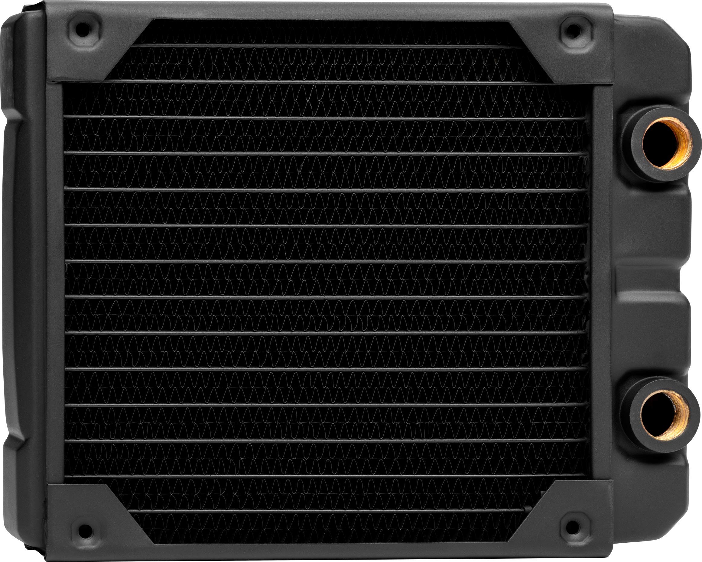Corsair Hydro X Series, XR5 140 mm Water Cooling Radiator (Single 140mm Fan Mounts, Premium Copper Construction, Polyurethane Coating, Integrated Fan Screw Guides) Black Image