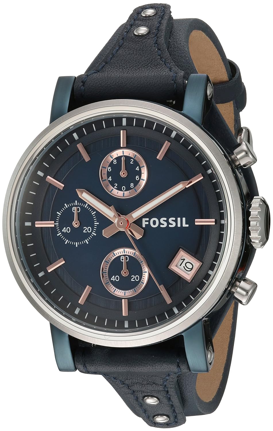 Buy Fossil Chronograph Blue Dial Women's Watch ES4113 Online at Low