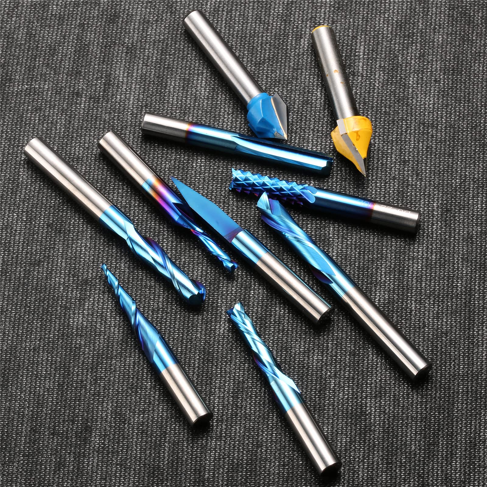 General Purpose CNC Router Bit Collection, 1/4