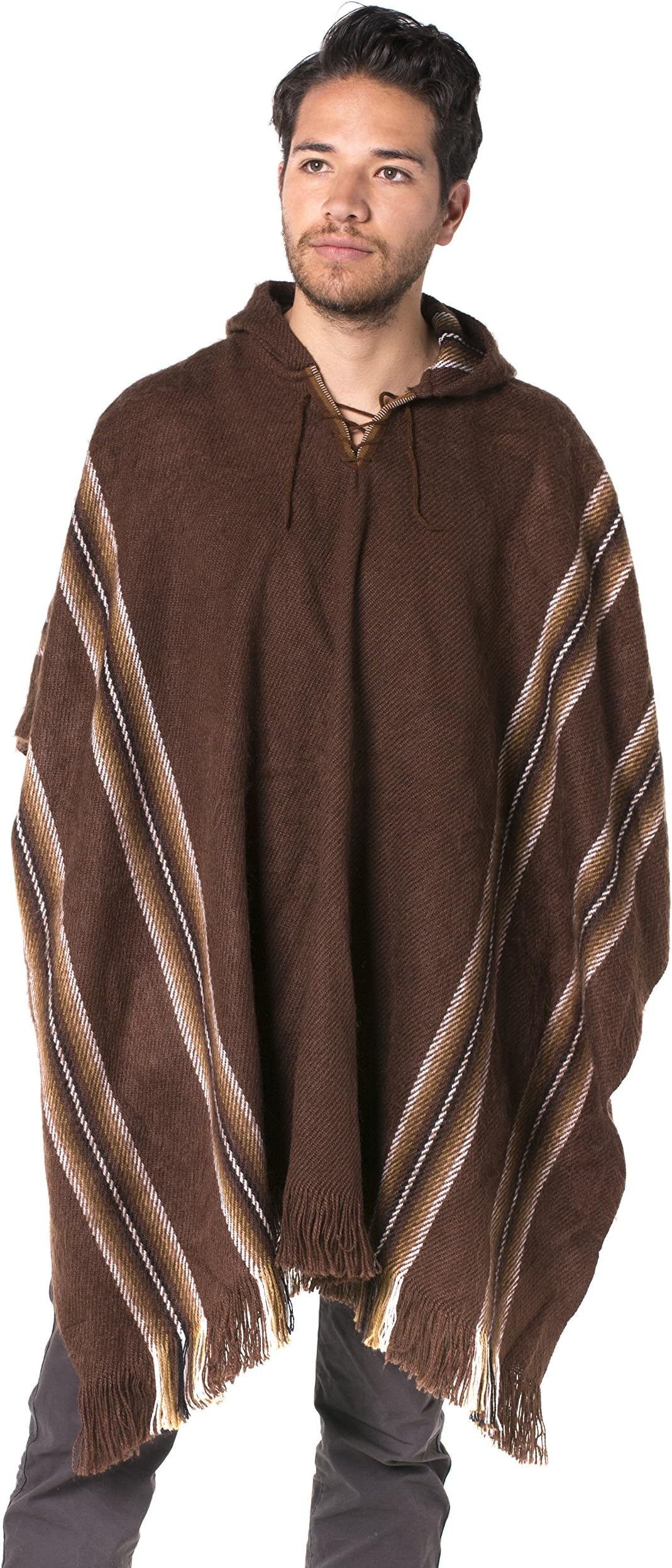 Gamboa - Alpaca Poncho With a Hood - Available in Several Models