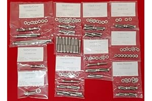 ALLOYBOLTZ - Kawasaki 1973-77 Z1 KZ900 1977-83 KZ1000 Polished Stainless Engine Cover KIT Set