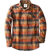 Dubinik® 13oz Ultra Heavyweight Flannel Shirt for Men Long Sleeve Casual Button Down Soft Cotton Plaid Warm Shirts