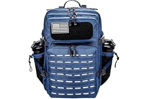 LHI Tactical Military Backpack for Men 25L/45L Large Molle Army Assault Pack 3 Day Hiking Rucksack With Bottle Holder