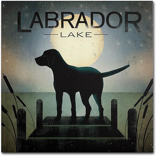 labrador canvas wall art