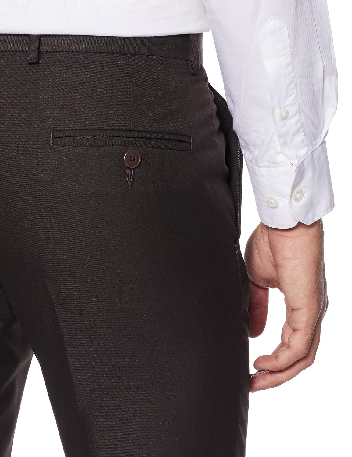 van heusen men's slim fit formal trousers