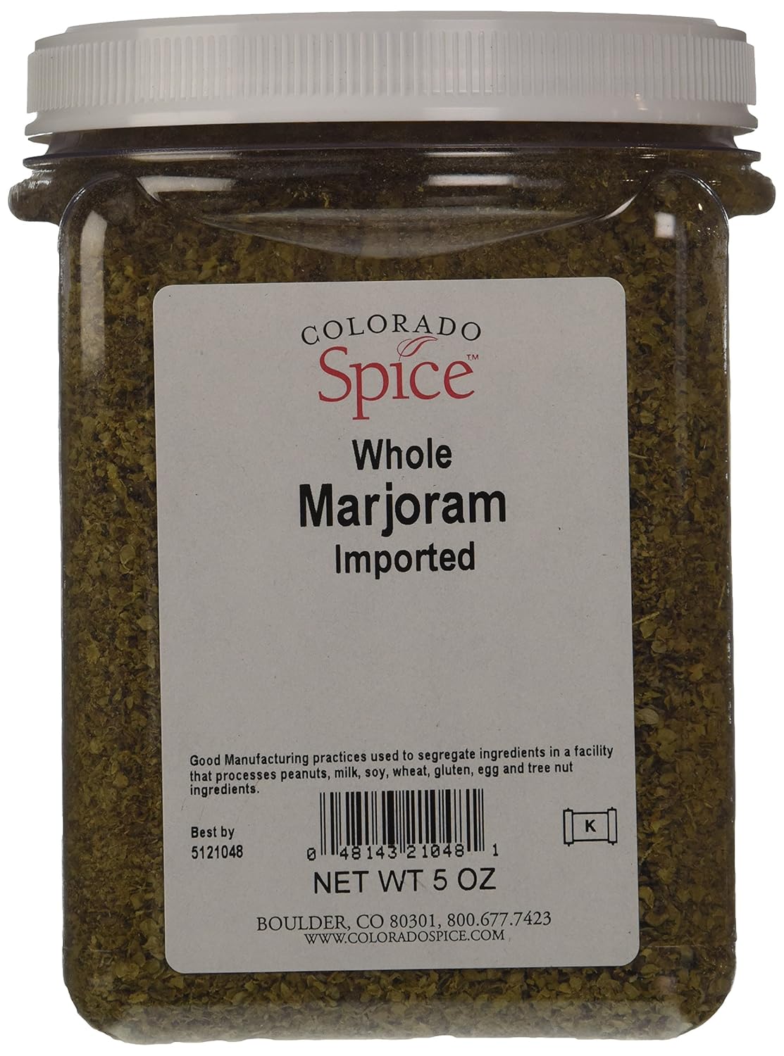 Colorado Spice Marjoram, Whole, 5 Ounce Jar Marjoram