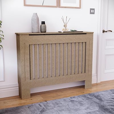 Vida Designs Chelsea Radiator Cover Unfinished Medium MDF H82xW112xD19cm