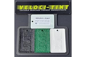 Veloci-Tint Raptor Liner Tintable Bedliner Pigment Concentrate 2oz Pouch 100+ Colors Available (Bright Green Metallic)