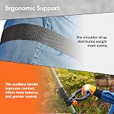 VonHaus Cordless Pole Hedge Trimmer 20V Long Reach 193-244cm view 4