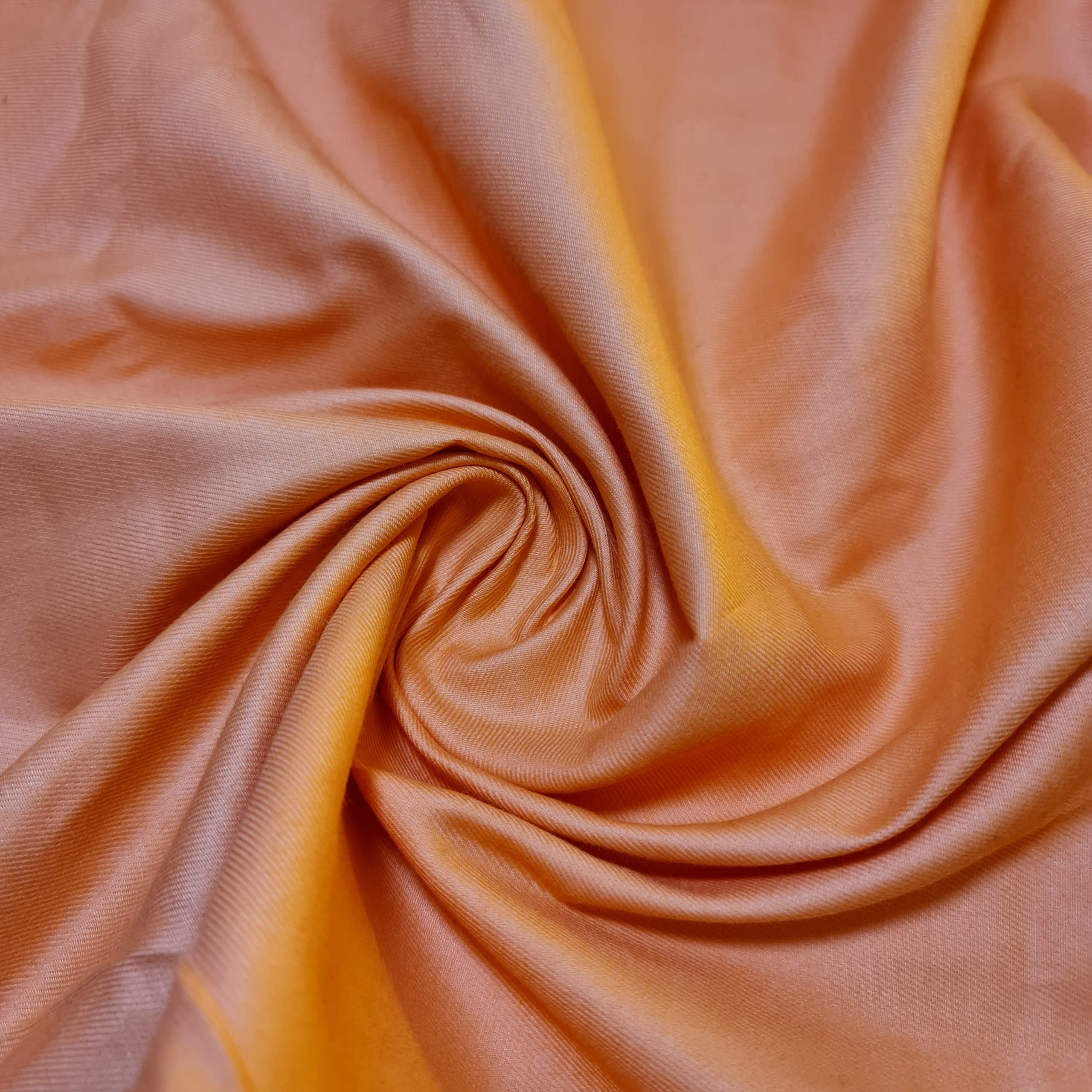 Plain Thick Cotton Drill Workwear Twill Fabric *Soft* Quality 58" by Meter -Ar (1 Meter, Peach)