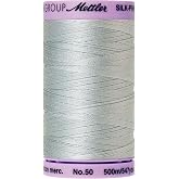 Mettler Silk-Finish Solid Cotton Thread, 547 yd/500m, Moonstone