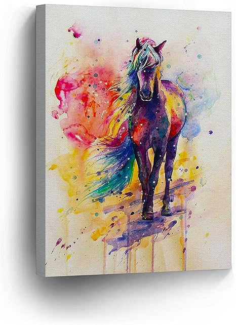 Amazon ユニコーン画像装飾アートキャンバス印刷モダン壁装飾アートワーク Unicorn31 22 X 15 Ready To Hang アートフレーム ポスター オンライン通販