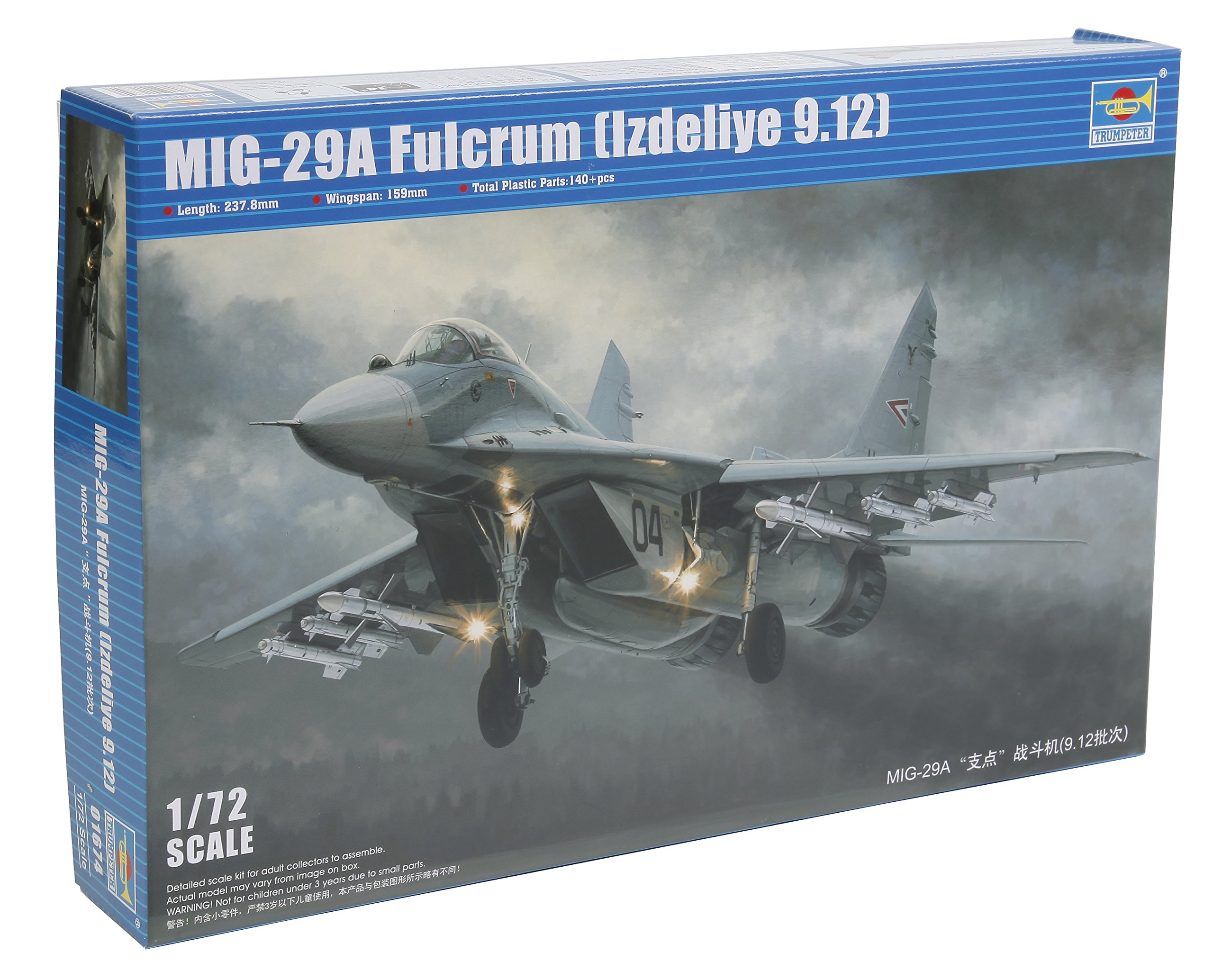 Trumpeter 1:72 - MiG-29A Fulcrum (Izdeliye 9.12)